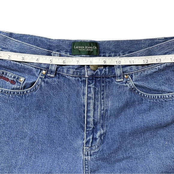 Lauren Jeans Co. Ralph Lauren Vintage 90s High Rise Straight Denim (Sz 6) - Picture 4 of 6